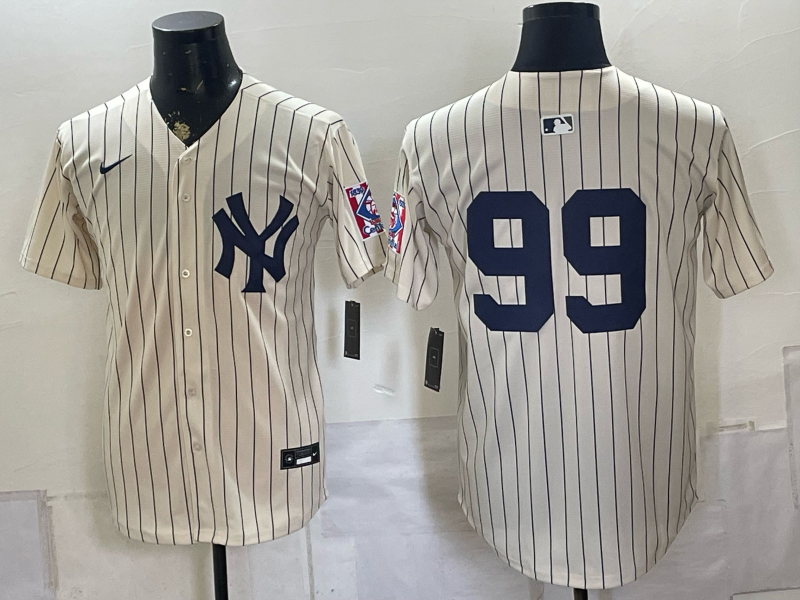 Men 2026 New York Yankees #99 white Nike MLB Jersey 0805->new york yankees->MLB Jersey
